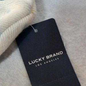 Beanie Lucky Brand unisex New with Tag Blue & White Winter comfort men woman's